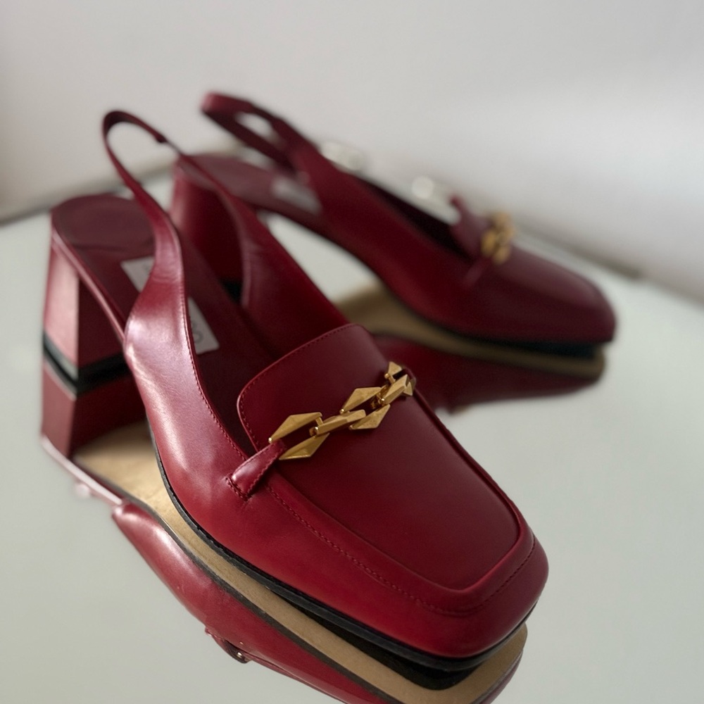 New Jimmy Choo Diamond Tilda 45 patent leather slingback pumps $925 41 - Picture 10 of 13